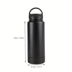 Diversion Safe Stainless Steel Water Bottle with Independent Safety Box at Bottom for Secure Storage