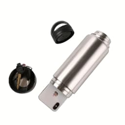 Diversion Safe Stainless Steel Water Bottle with Independent Safety Box at Bottom for Secure Storage