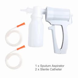 Portable Manual Sputum Suction Pump Handheld Medical Aspirator Device for Elderly Child Home Care Sterile Catheter Tube