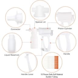 Portable Manual Sputum Suction Pump Handheld Medical Aspirator Device for Elderly Child Home Care Sterile Catheter Tube