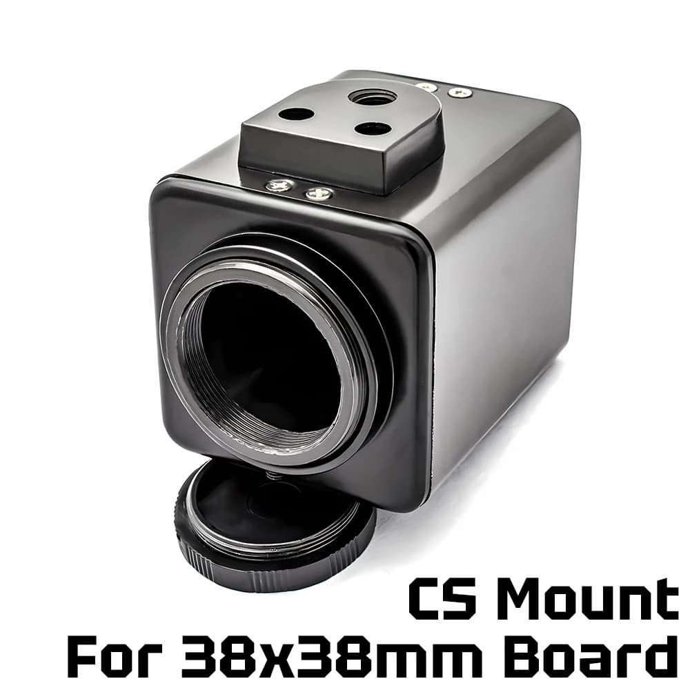 Mini Metal Shells For CCTV IP Camera C/CS Mount Camera Housing With M12 Adapter Camera Stand For 38x38mm Size Camera PCB Module