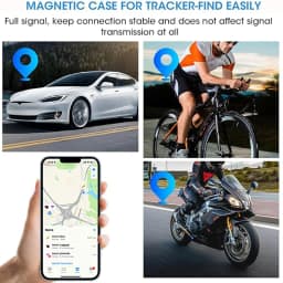 Vivilife 4PCS Location Tracking Smart Tag for Apple Find My Bag Finder Tracker Kits With Strong Magnetic Suction Silicone Shell