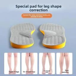 Insoles Unisex Orthopedic Insoles-Effective for Leg Shape Correction Overpronation/Supination Flat Feet O-Leg X-Leg&Arch Support