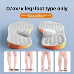 Insoles Unisex Orthopedic Insoles-Effective for Leg Shape Correction Overpronation/Supination Flat Feet O-Leg X-Leg&Arch Support