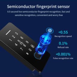 SR1055 NFC TTLOCK Embedded IP67 Fingerprint 13.56Mhz Keypad Door Lock Self Defense Safe Home Access Control Kit Smart Door lock