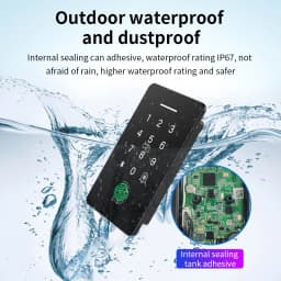 SR1055 NFC TTLOCK Embedded IP67 Fingerprint 13.56Mhz Keypad Door Lock Self Defense Safe Home Access Control Kit Smart Door lock