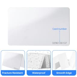 10PCS Rewritable RFID 13.56MHz CUID UID Blank Card Clone Card Copyable Changeable Smart IC S50 Card Duplicator White Cards