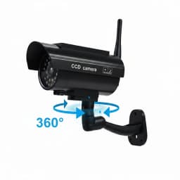 New Wireless Dummy Camera With Antena Solar Powered Waterproof Fake Camera Red Flashing Led Scare The Thief Home Security System