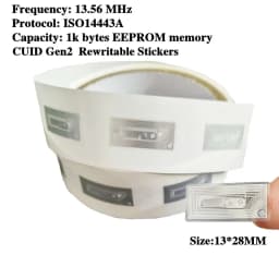 CUID Gen2 Electronic Tag Rewritable Smart Key NFC Clone Token ISO14443 Changeable Sticker IC 13.56Mhz RFID Replica Badge