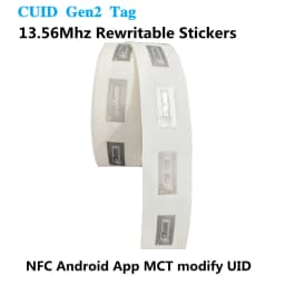 CUID Gen2 Electronic Tag Rewritable Smart Key NFC Clone Token ISO14443 Changeable Sticker IC 13.56Mhz RFID Replica Badge