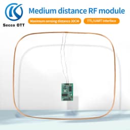 125KHZ UART/TTL 5V Reading 30CM RFID Long-Distance Card Reader Module EM Antenna Remote Card Reader Is Used in Pet Parking Lot