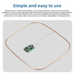 125KHZ UART/TTL 5V Reading 30CM RFID Long-Distance Card Reader Module EM Antenna Remote Card Reader Is Used in Pet Parking Lot