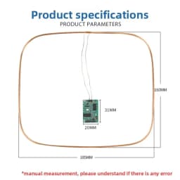 125KHZ UART/TTL 5V Reading 30CM RFID Long-Distance Card Reader Module EM Antenna Remote Card Reader Is Used in Pet Parking Lot
