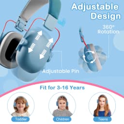 NEW Kids Ear Protection, SNR 26 dB Noise Cancelling Headphones for Autism Children Toddler, Sound Proof Noise Reduction Earmuffs