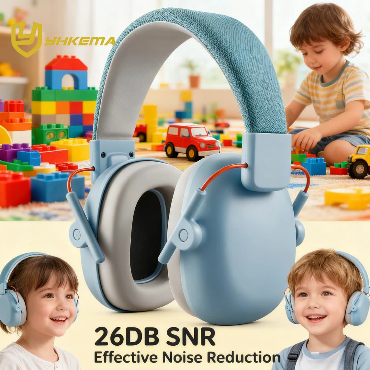 NEW Kids Ear Protection, SNR 26 dB Noise Cancelling Headphones for Autism Children Toddler, Sound Proof Noise Reduction Earmuffs