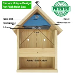 Smart Tuya Bird House 4MP HD WiFi Camera Wireless Birdbox with Night Vision Video Recording SD Card Playback Real Time DIY Gift