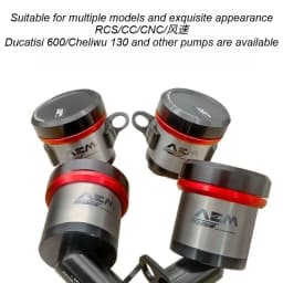 AEM oil cup integrated titanium alloy for Brembo RCS/CC direct push up pump brake AEM oil pot
