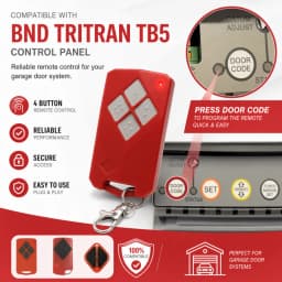 Roll A Door for B&D Tritran TB5 433mhz Garage Door Remote BND TB5V2 for B&D SDO-4V1 3V1 CAD 2V1 1V2 P Roller Garage Door Motor