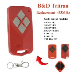 Roll A Door for B&D Tritran TB5 433mhz Garage Door Remote BND TB5V2 for B&D SDO-4V1 3V1 CAD 2V1 1V2 P Roller Garage Door Motor