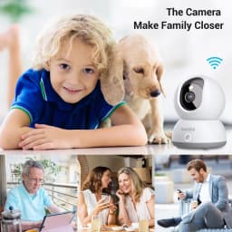 Blurams Indoor Security Camera 4MP, One-Click Call ,Two-way call, 2.4G & 5G WiFi,Home Security Camera for Dog/Baby Monitor/Elder