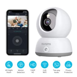 Blurams Indoor Security Camera 4MP, One-Click Call ,Two-way call, 2.4G & 5G WiFi,Home Security Camera for Dog/Baby Monitor/Elder