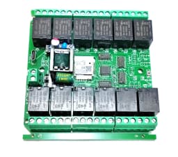 work with Tuya wifi or zigbee 8 channels Relay Switch Module with digital inputs Smart Home Remote Control board controller card