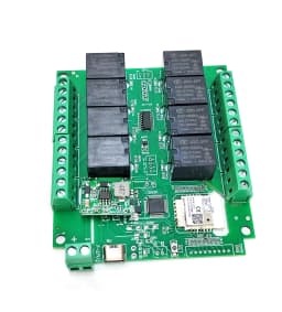 work with Tuya wifi or zigbee 8 channels Relay Switch Module with digital inputs Smart Home Remote Control board controller card