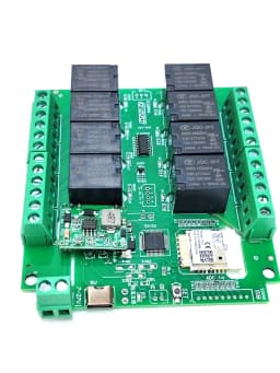 work with Tuya wifi or zigbee 8 channels Relay Switch Module with digital inputs Smart Home Remote Control board controller card