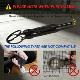 Rotating Release Tool Set, High Carbon Steel & Aluminum Alloy with Key Ring | Fits Standard Restraint Devices