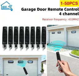 Remote Control 433MHz Car Key Garage Door Gate Opener Remote Control Duplicator Clone Cloning Code 4-Button Transmitter