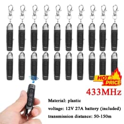 Remote Control 433MHz Car Key Garage Door Gate Opener Remote Control Duplicator Clone Cloning Code 4-Button Transmitter