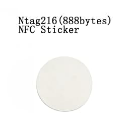 NFC tag NTAG216 chip,blank circular tag,rewritable and programmable RFID NFC sticker
