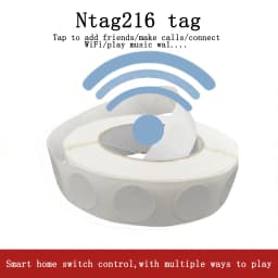 NFC tag NTAG216 chip,blank circular tag,rewritable and programmable RFID NFC sticker