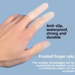 100/500Pcs Latex Incision Finger Cover Thin Transparent Disposable Non-slip Waterproof Finger Caps Anti-crack Work Protect