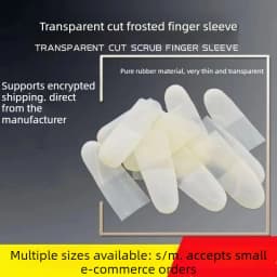 100/500Pcs Latex Incision Finger Cover Thin Transparent Disposable Non-slip Waterproof Finger Caps Anti-crack Work Protect