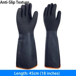 35-55cm Heavy Duty Waterproof Latex Gloves Chemical Resistant Acid Oil Resistant For Home Industry Factory Work Safety Gloves