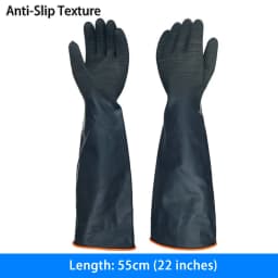 35-55cm Heavy Duty Waterproof Latex Gloves Chemical Resistant Acid Oil Resistant For Home Industry Factory Work Safety Gloves