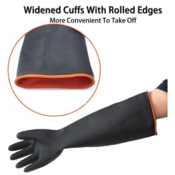 35-55cm Heavy Duty Waterproof Latex Gloves Chemical Resistant Acid Oil Resistant For Home Industry Factory Work Safety Gloves