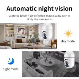 Bulb E27 Surveillance Camera Full Color Night Vision Automatic Human Tracking Zoom Indoor Security Monitor Wifi Miini IP Camera