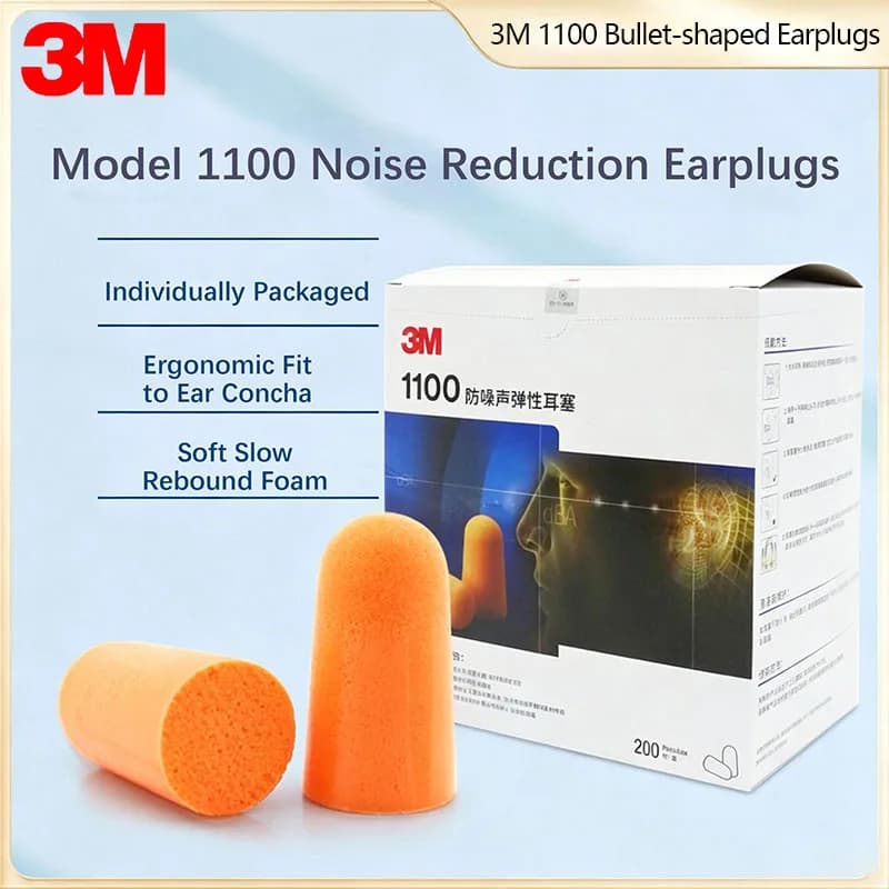 3M 1100 Earplugs offer great noise reduction for students factory workers and daily sleep ideal pick for all side sleepers