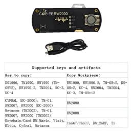 RW2000 TM RFID Duplicator Copier Copiers RW2000 Copy Keys Tag Cards 125Khz RFID Reader Writer-ABPS