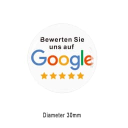 French Germany English Portuguese Spanish Writing NFC Epoxy Stickers for Google Review Social Media Links Digital Business