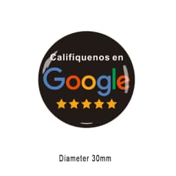 French Germany English Portuguese Spanish Writing NFC Epoxy Stickers for Google Review Social Media Links Digital Business