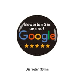 French Germany English Portuguese Spanish Writing NFC Epoxy Stickers for Google Review Social Media Links Digital Business