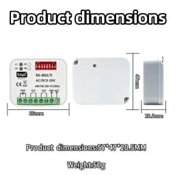 RX MULTI Tuya WIFI 300-868 MHz Garage Door Remote Control Receiver 433MHz 868MHz AC DC 9-30V 85-250V Smart Switch Module Opener