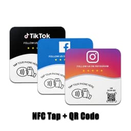 1/3pcs NFC 215 Programmable for Google ins facebook NFC Station Table 13.56Mhz QR code can independently set link Adhesive Card