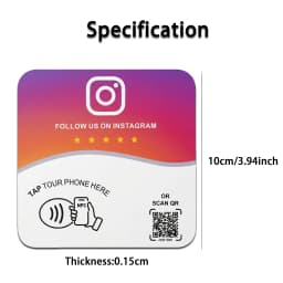 1/3pcs NFC 215 Programmable for Google ins facebook NFC Station Table 13.56Mhz QR code can independently set link Adhesive Card