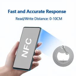 Ntag215 Self-adhesive NFC Lable Tag Sticker 13.56MHz ISO14443A Universal 215 Phone Available Adhesive Label