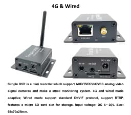New Wireless 4G 1080P Mobile Mini TF Card DVR Kit Remote View MDVR DC 5-30V For AHD CVI TVI CVBS mini Camera Support RTSP APP