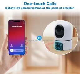 5K 10MP WiFi Home Security Camera Indoor Auto Tracking Video Call Baby Monitor 2-Way Audio Night Vision Pet Dog CCTV Camera